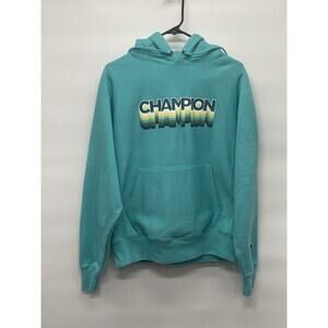 Champion Mens Ink Shadow Reverse Weave Hoodie Athleisure Skating Sporty Sz M